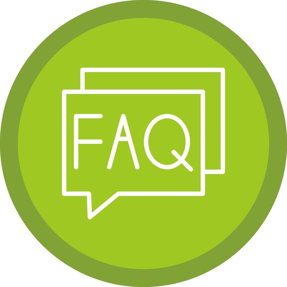 FAQ Vector Icon Design