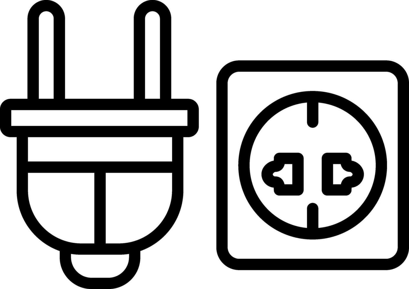 Power socket Vector Icon Design