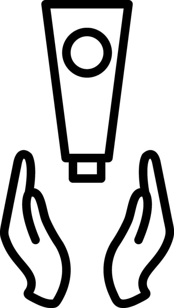 Hand Cream Vector Icon Design