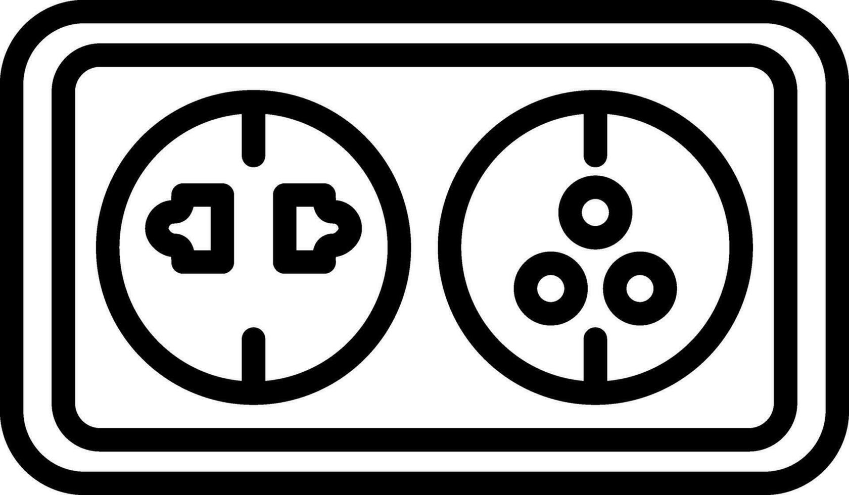 Wall socket Vector Icon Design
