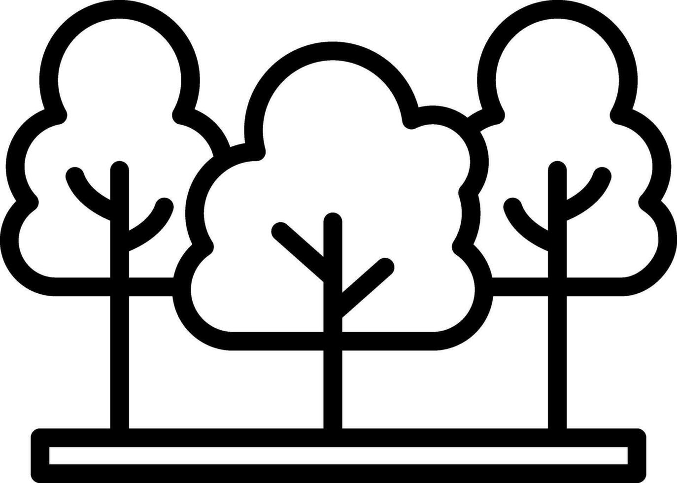 diseño de icono de vector de árbol