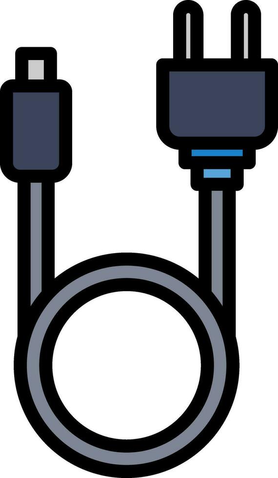Search Cable Vector Icon Design