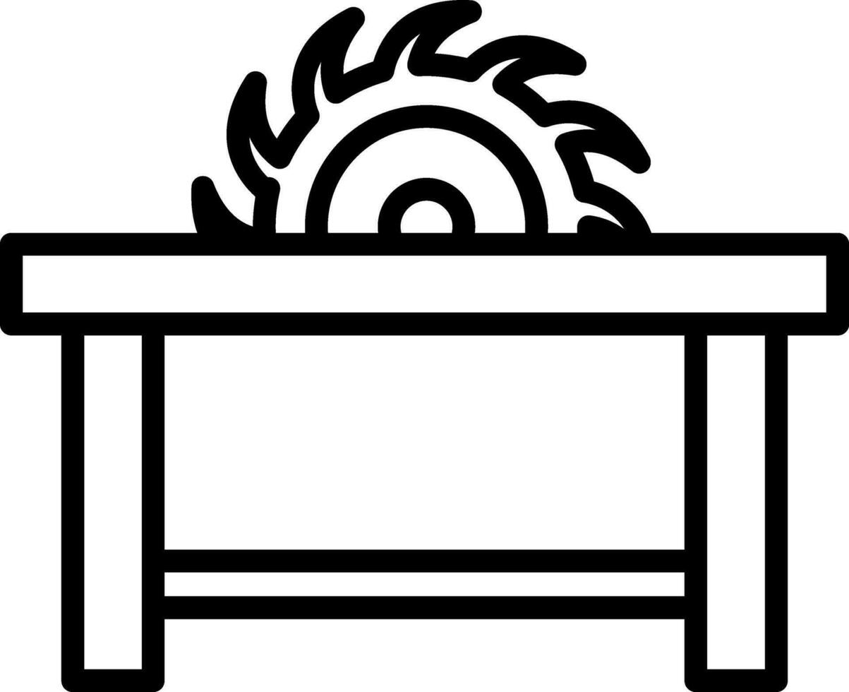 Sawmill Vector Icon Design