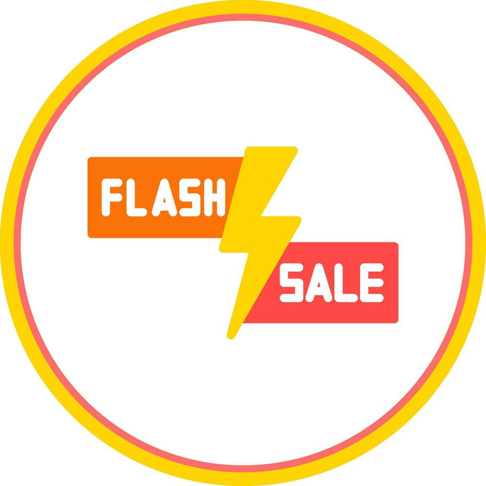 Flash Sale Lightning Vector Icon Design
