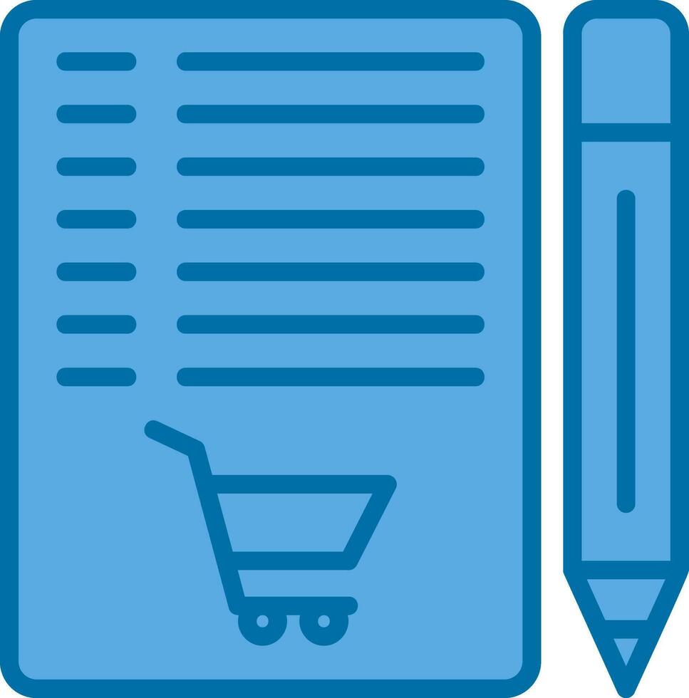 Shopping List Vector Icon Design