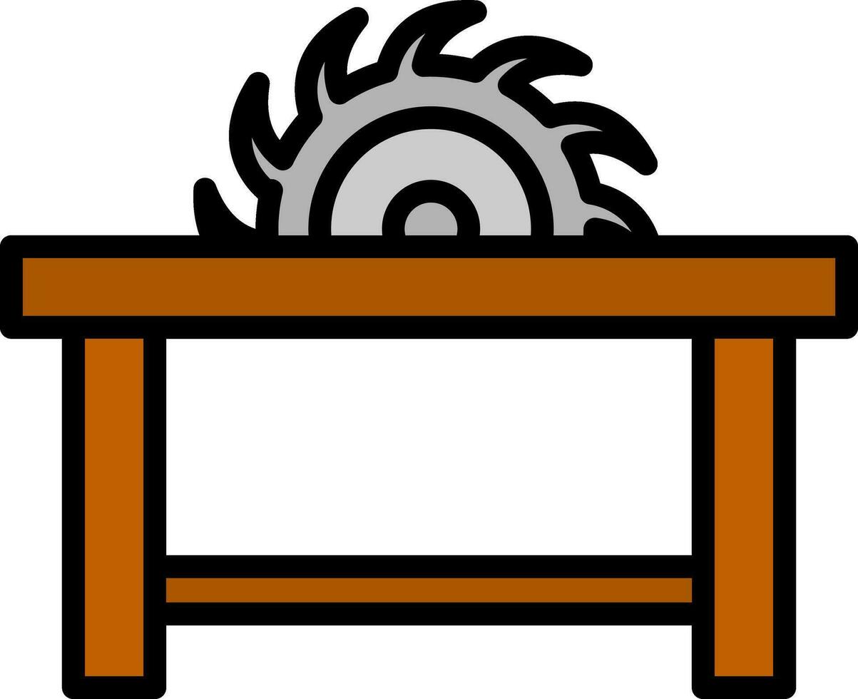 Sawmill Vector Icon Design