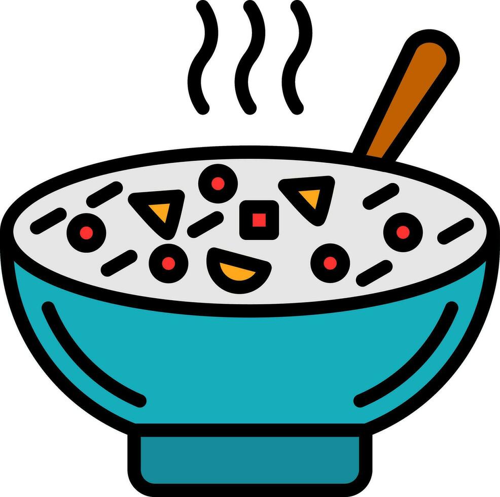 Minestrone Soup Vector Icon Design