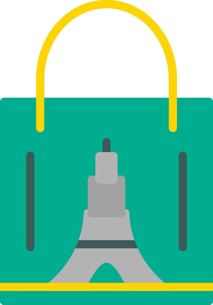 Shopping Bag Tower Vector Icon Design