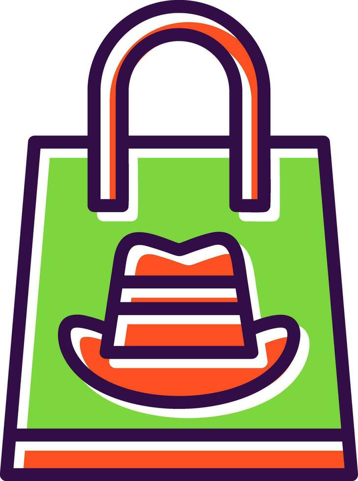 Shopping Cowboy Vector Icon Design