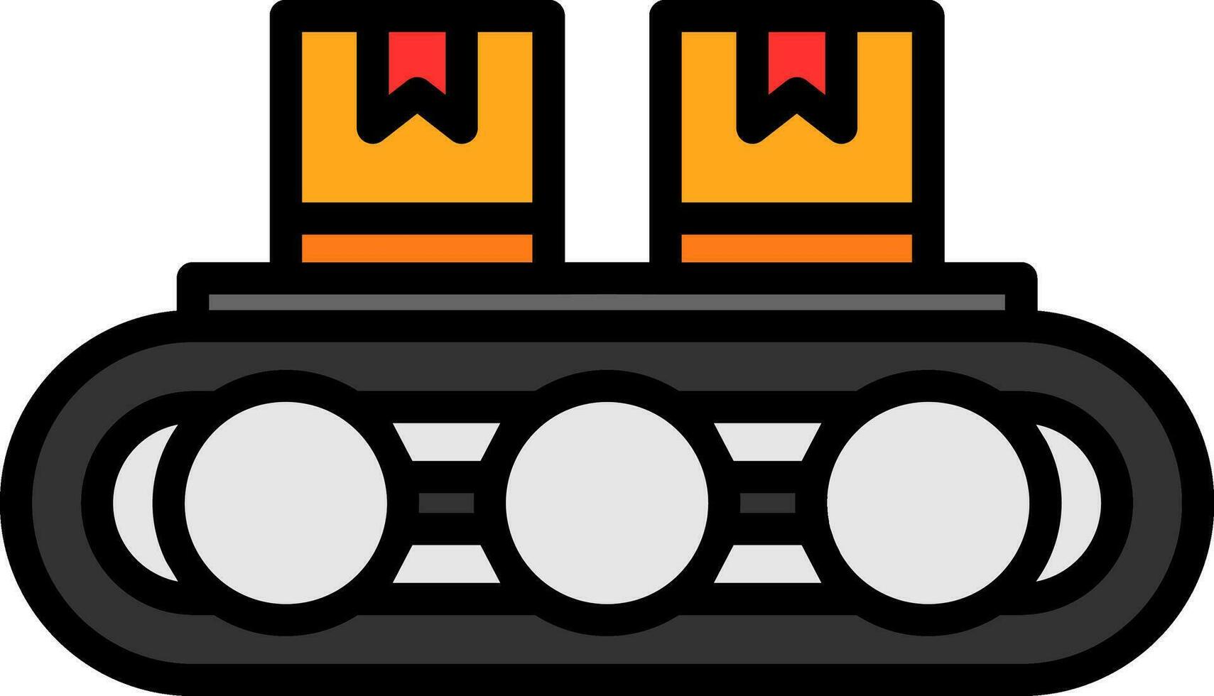 diseño de icono de vector de cinta transportadora