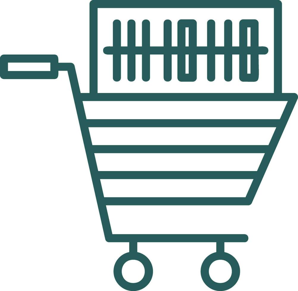 compras código de barras vector icono diseño