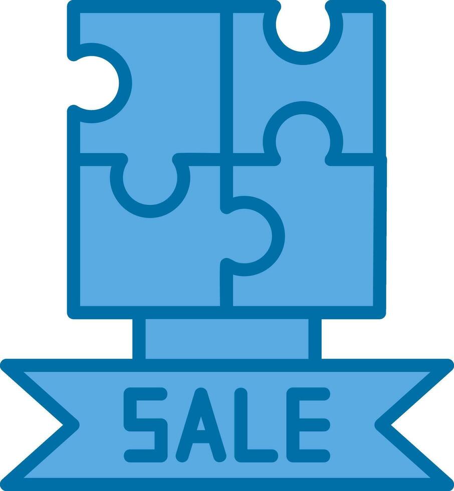 Sale Jigsaw Puzzle Vector Icon Design