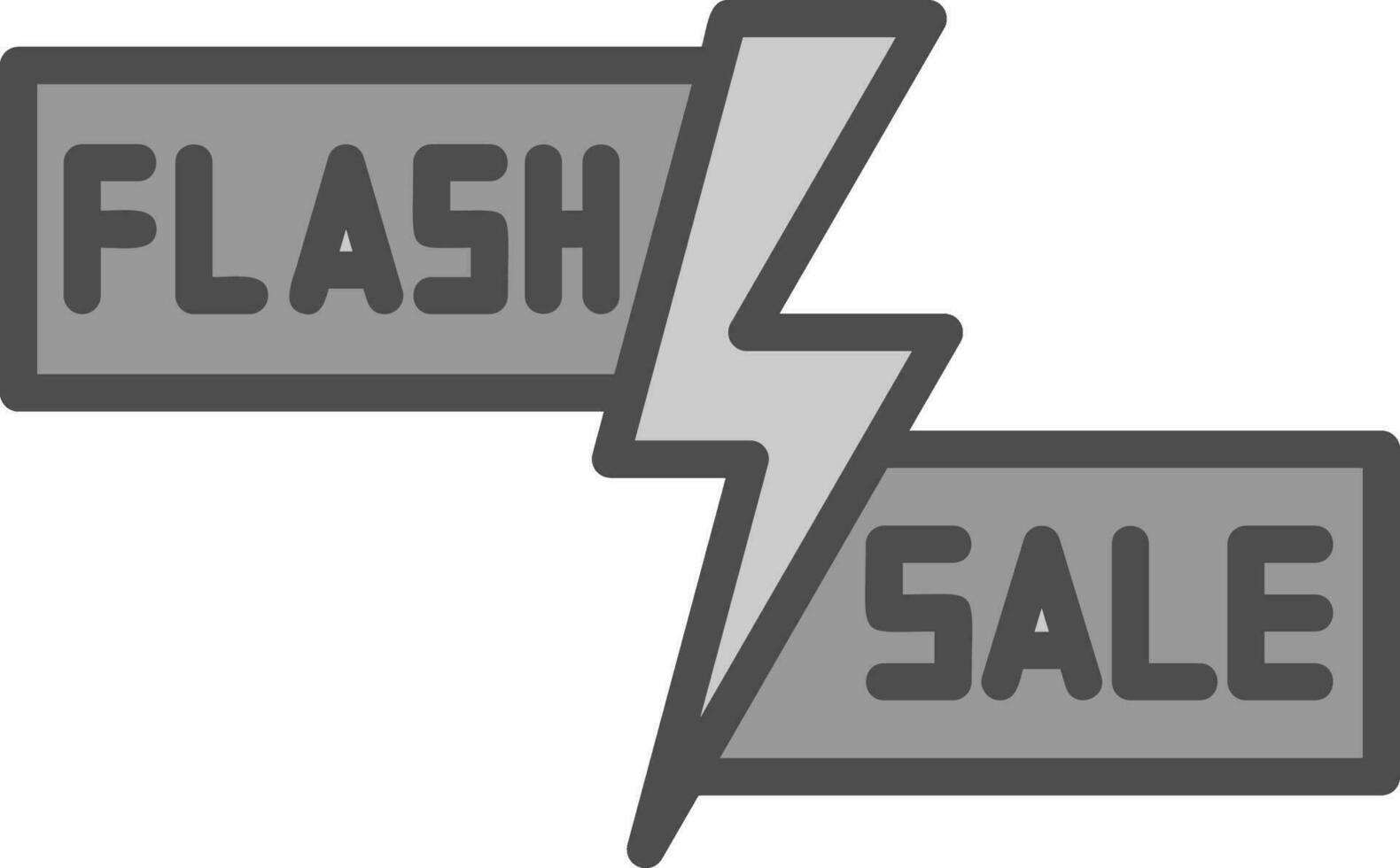 Flash Sale Lightning Vector Icon Design