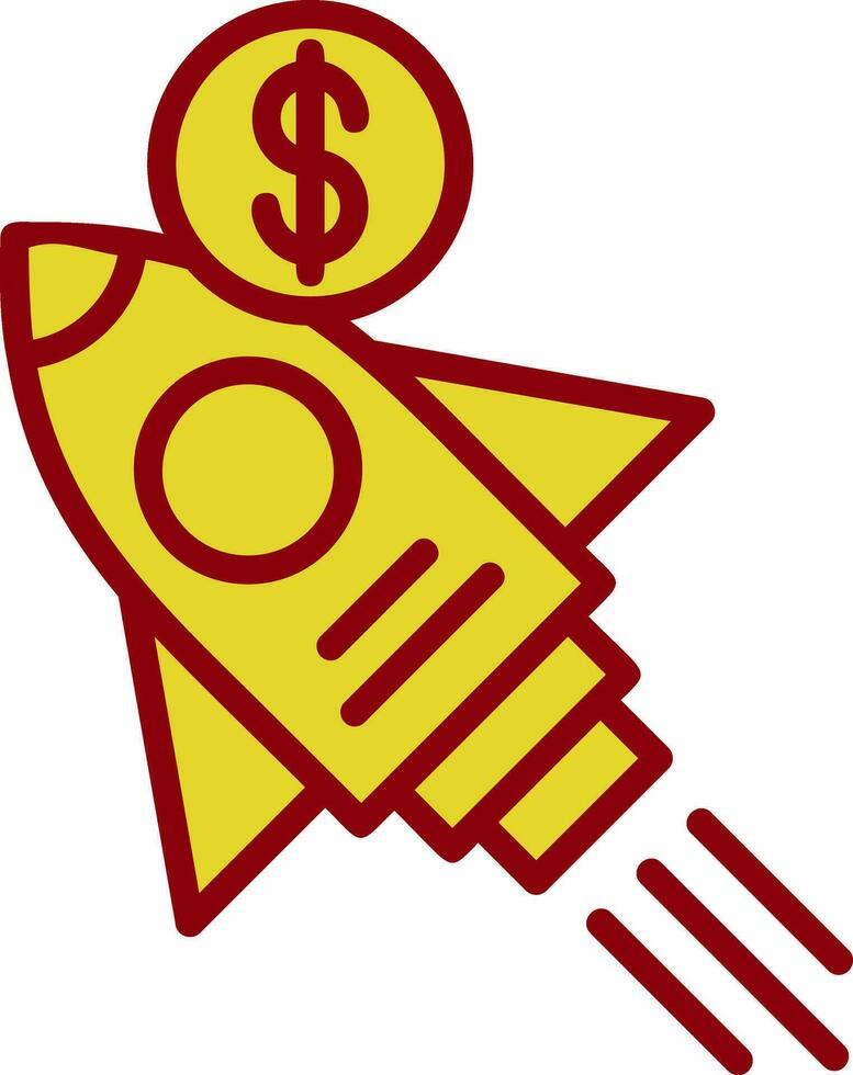 Sale Rocket Vector Icon Design