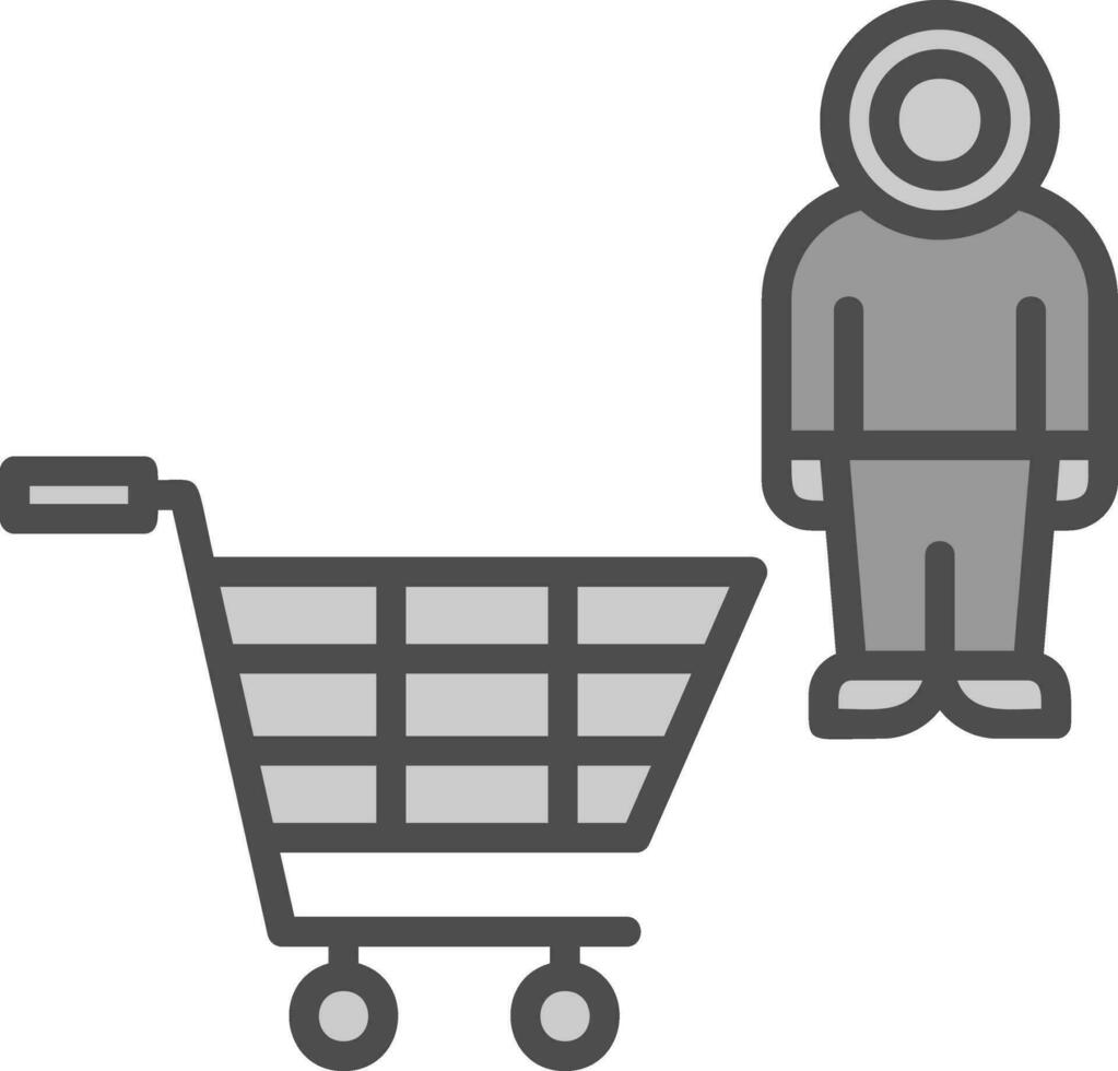 compras astronauta vector icono diseño