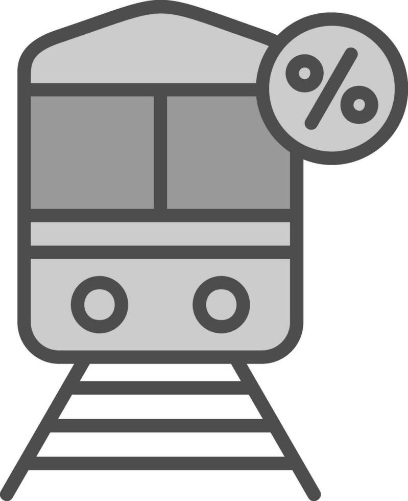 descontado tren vector icono diseño