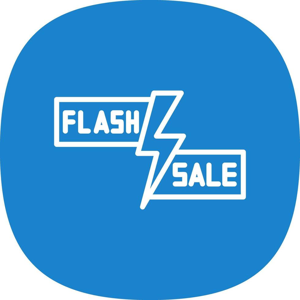 Flash Sale Lightning Vector Icon Design