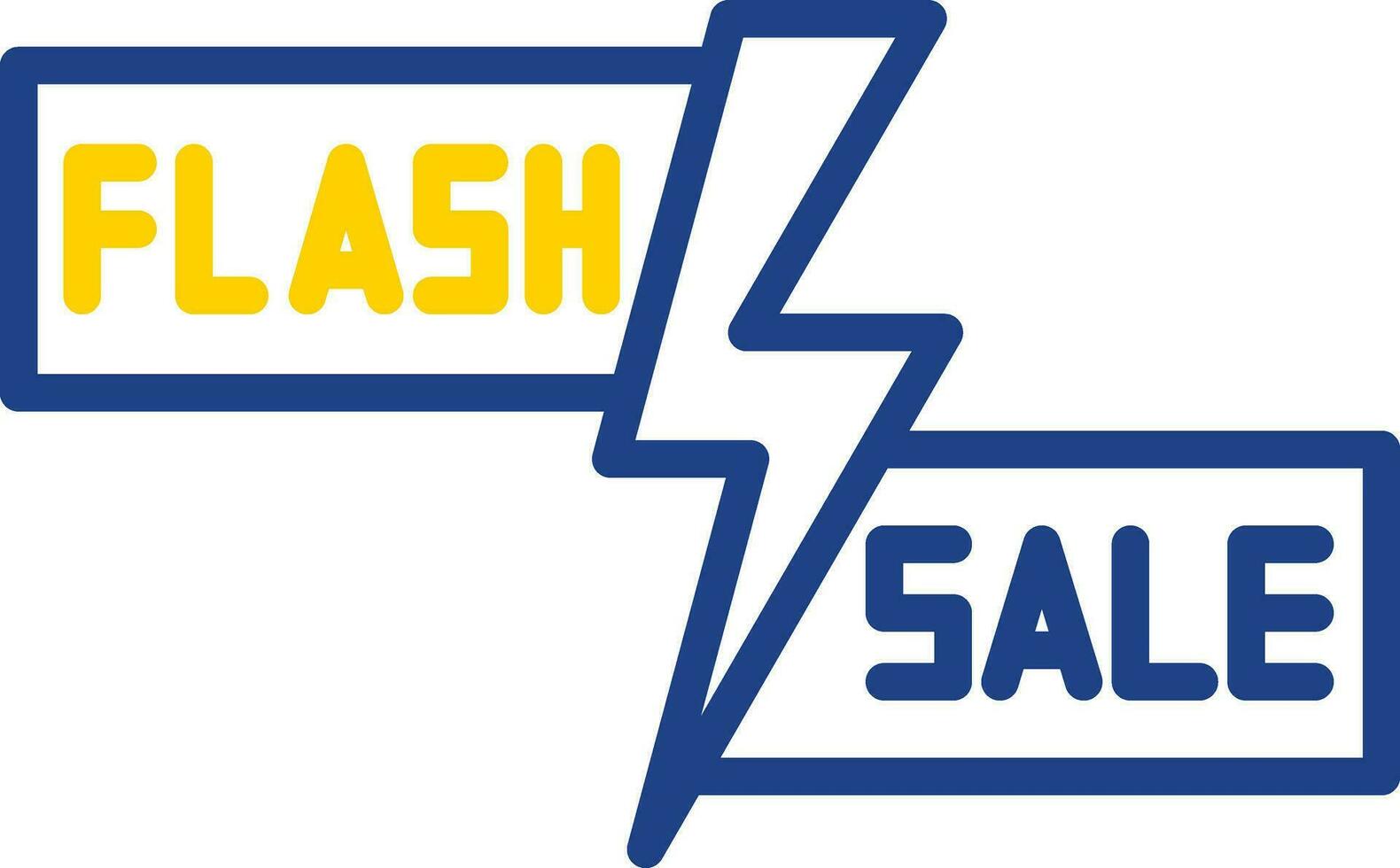 Flash Sale Lightning Vector Icon Design