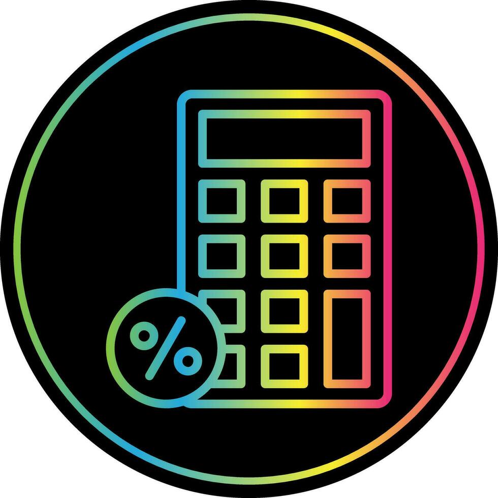 descuento calculadora vector icono diseño