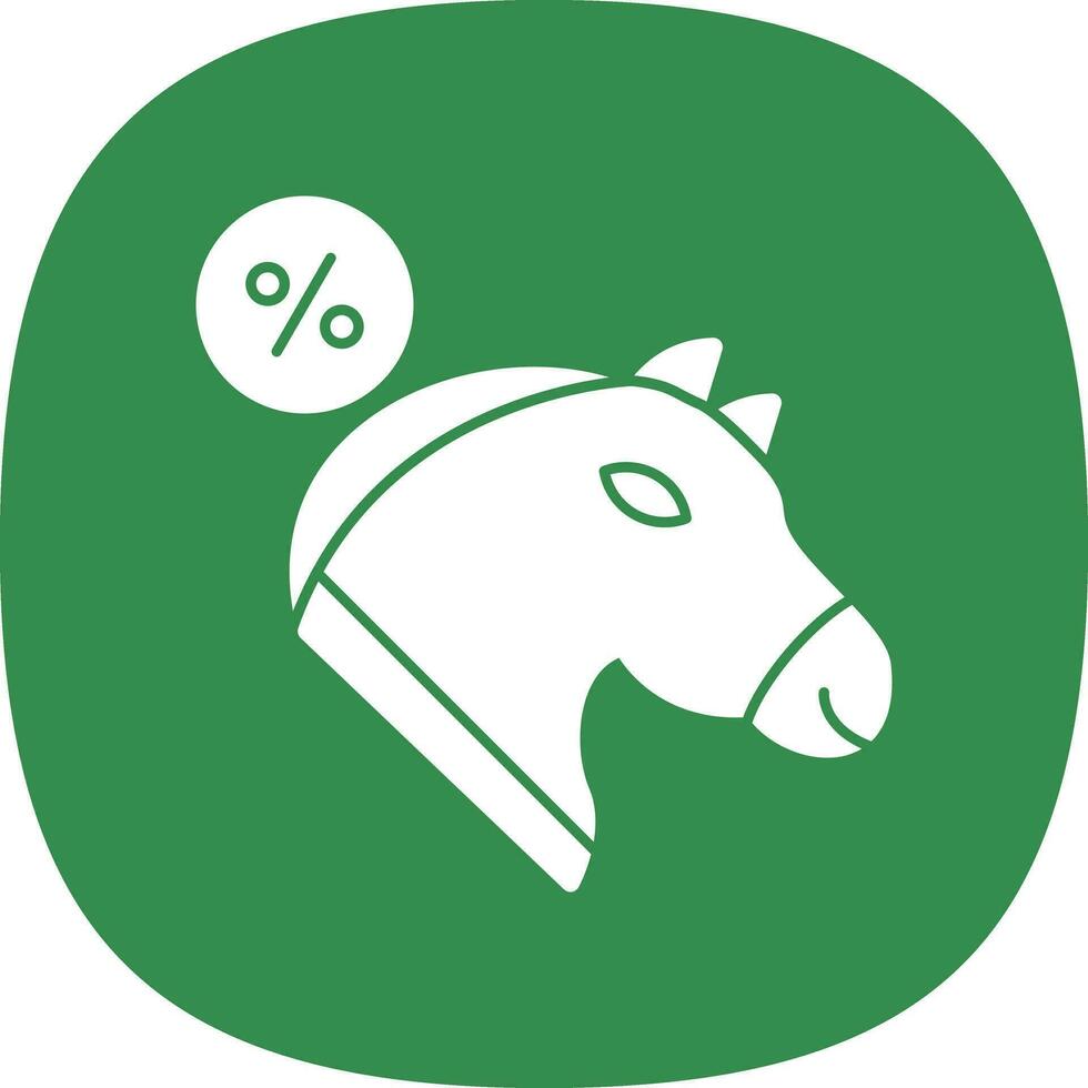 descontado unicornio vector icono diseño