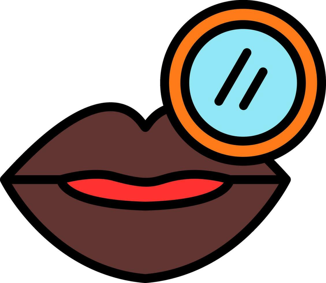 Lip Scrub Vector Icon Design