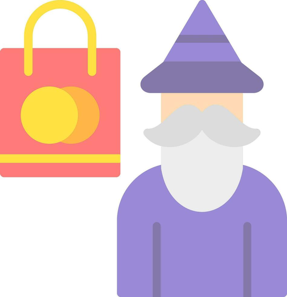 Shopping Wizard Vector Icon Design