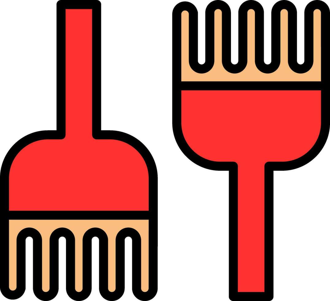 Detangling Brush Vector Icon Design