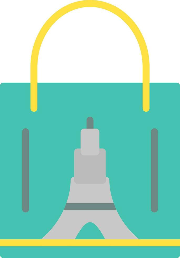 Shopping Bag Tower Vector Icon Design