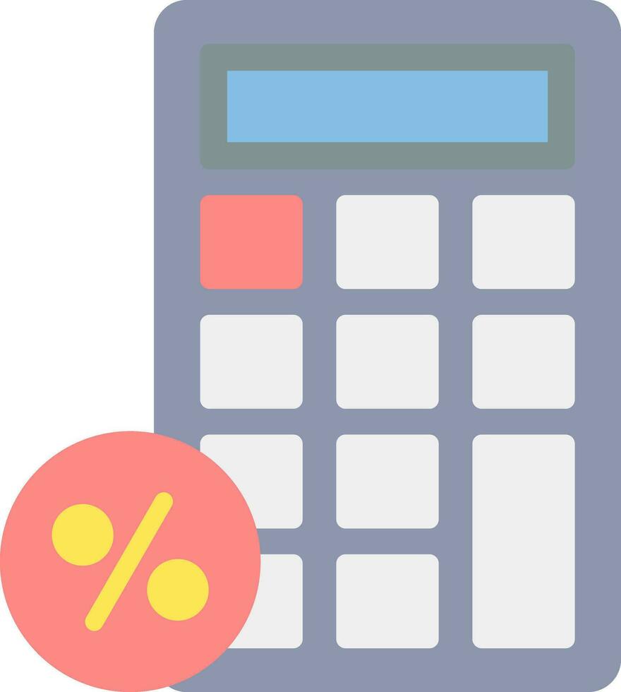 Discount Calculator Vector Icon Design