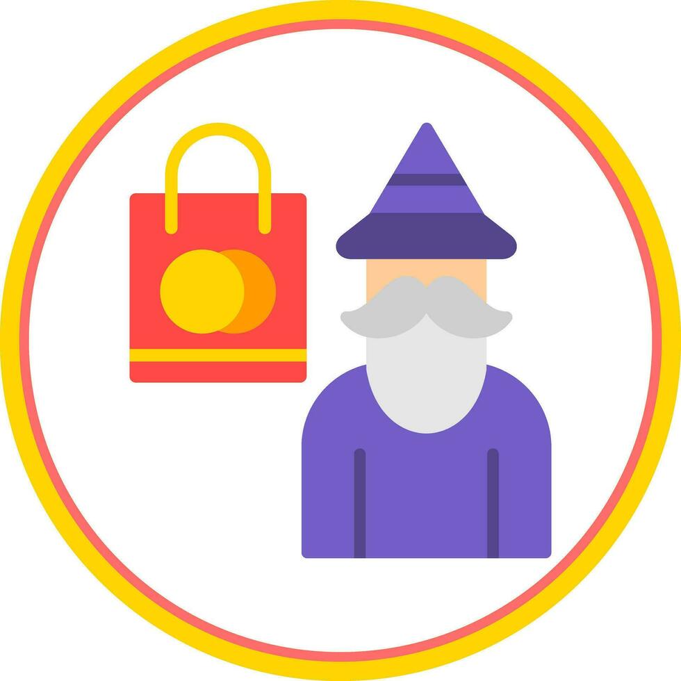 Shopping Wizard Vector Icon Design