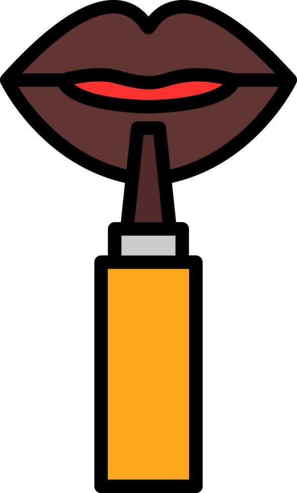 Lip Liner Vector Icon Design