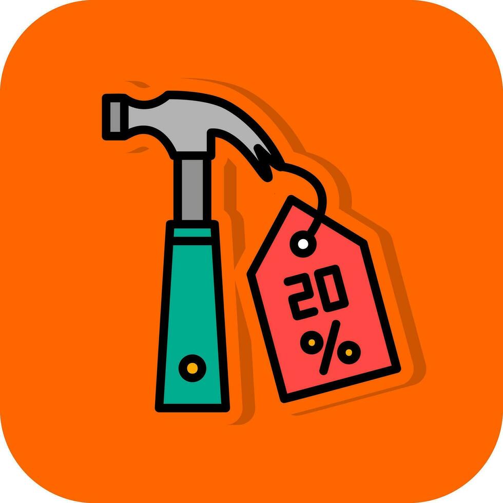 Discount Hammer Vector Icon Design