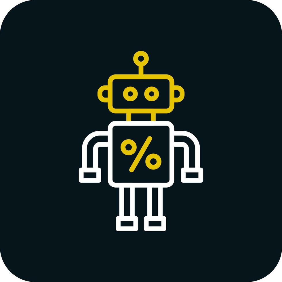 descontado robot vector icono diseño