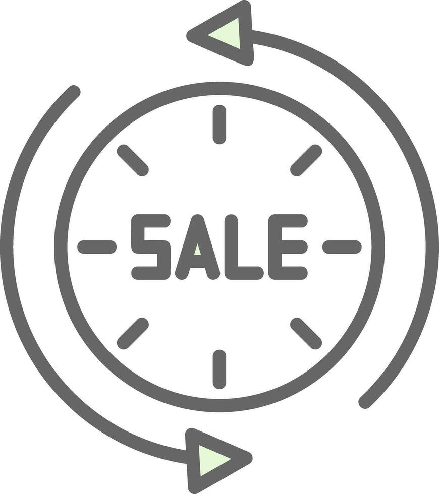 Sale Time Traveler Vector Icon Design