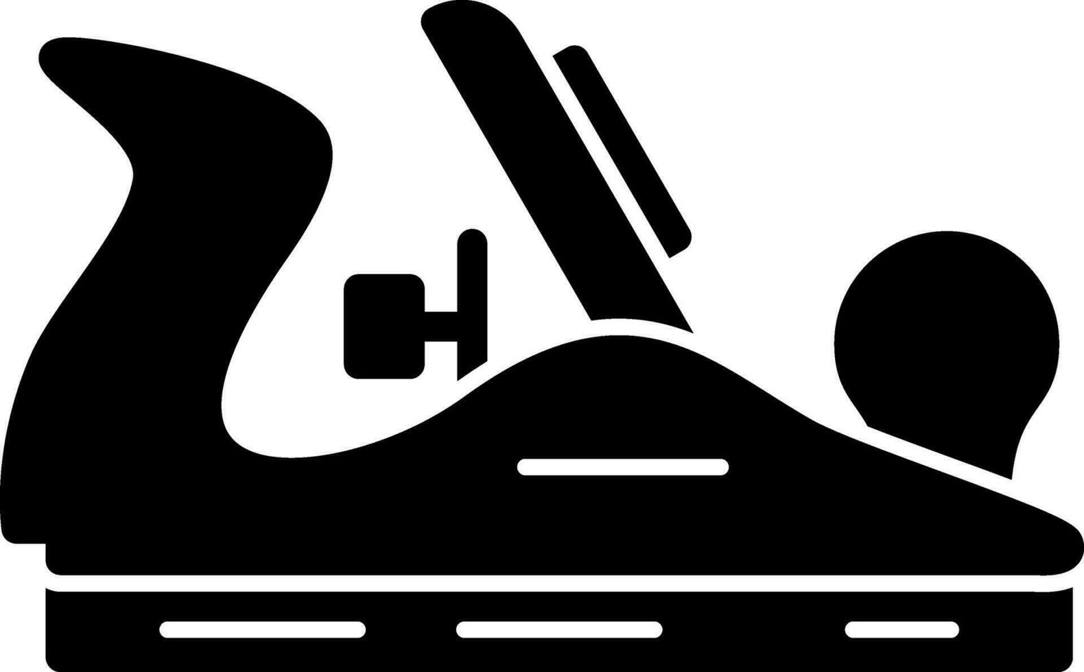 Wood plane Vector Icon Design