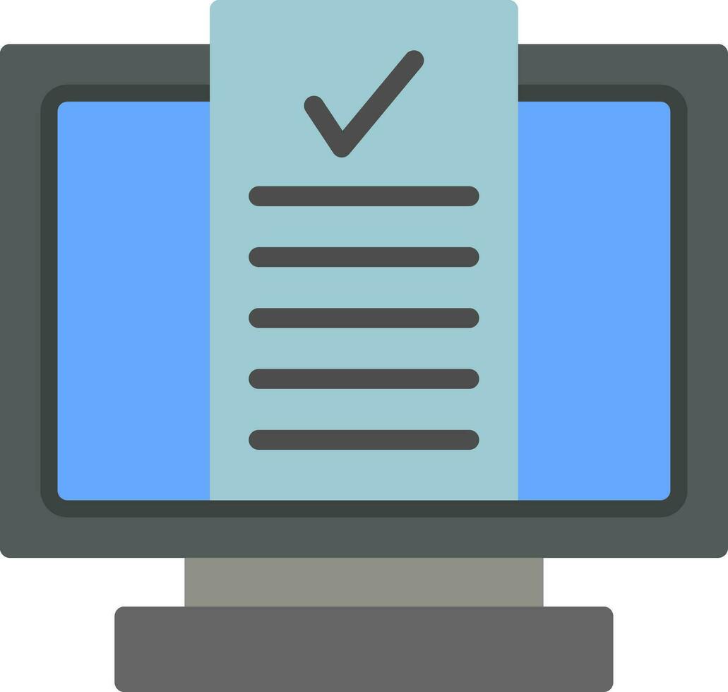 Desktop Computer Vector Icon Design