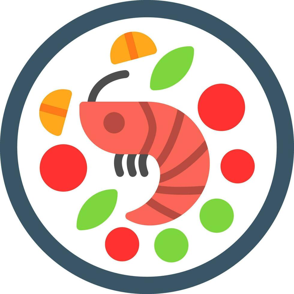 Shrimp Scampi Vector Icon Design