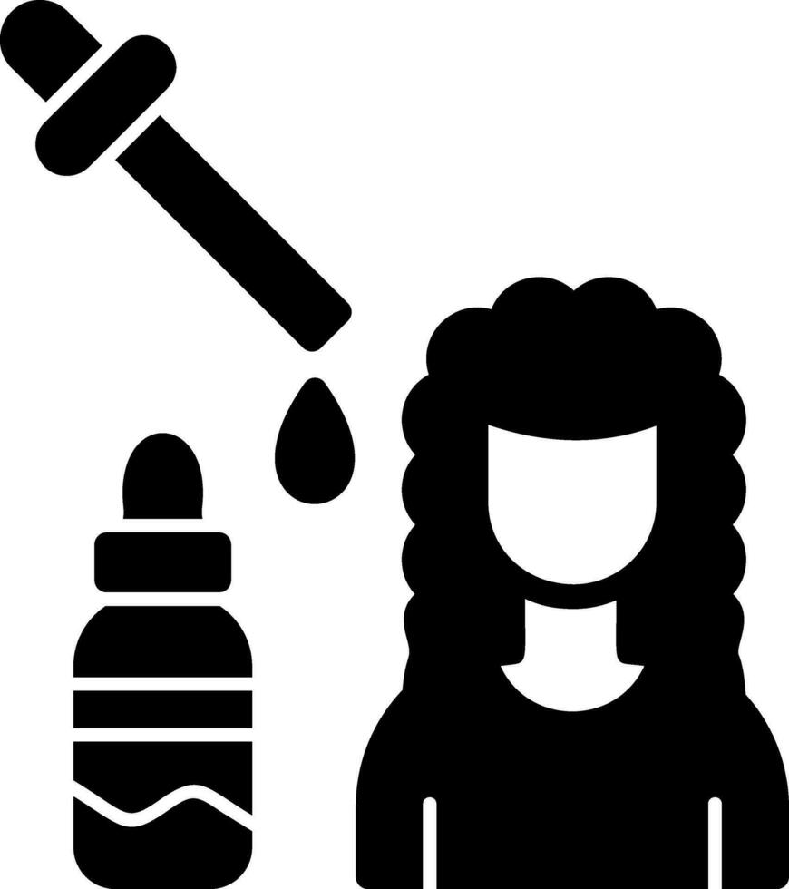 Hair Serum Vector Icon Design