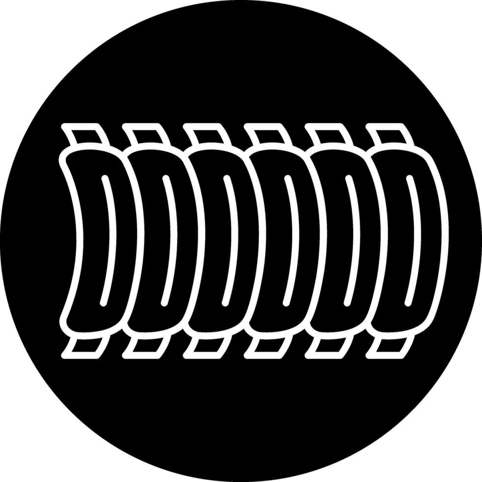 BBQ Ribs Vector Icon Design