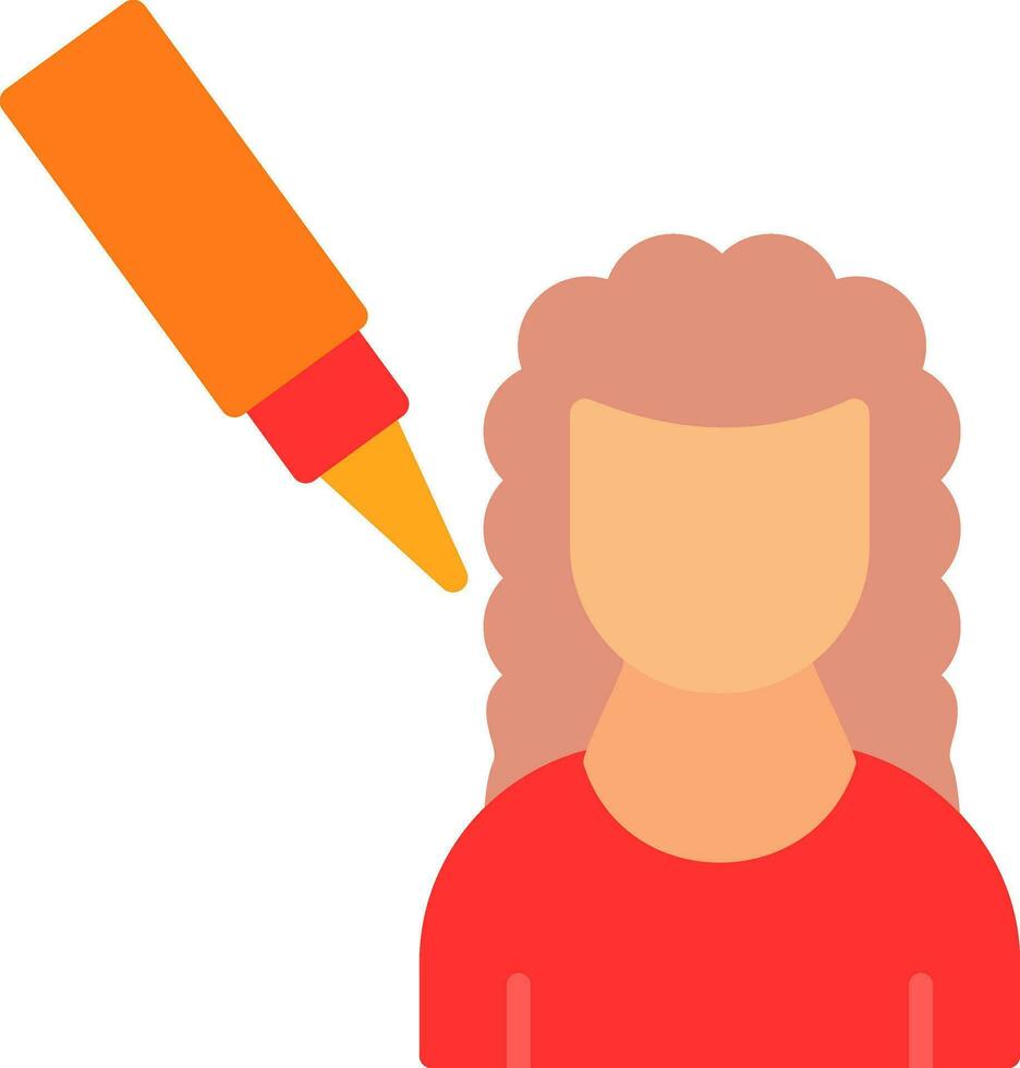 Scalp Treatment Vector Icon Design