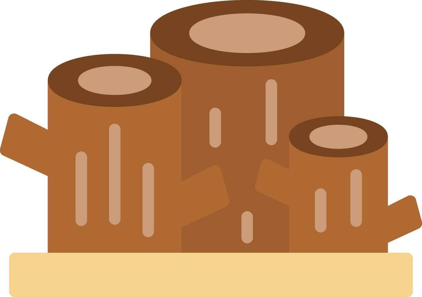 Logs Vector Icon Design