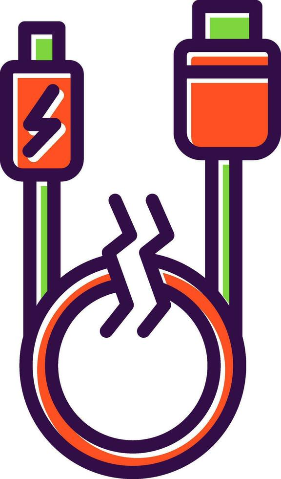 Usb cable Vector Icon Design