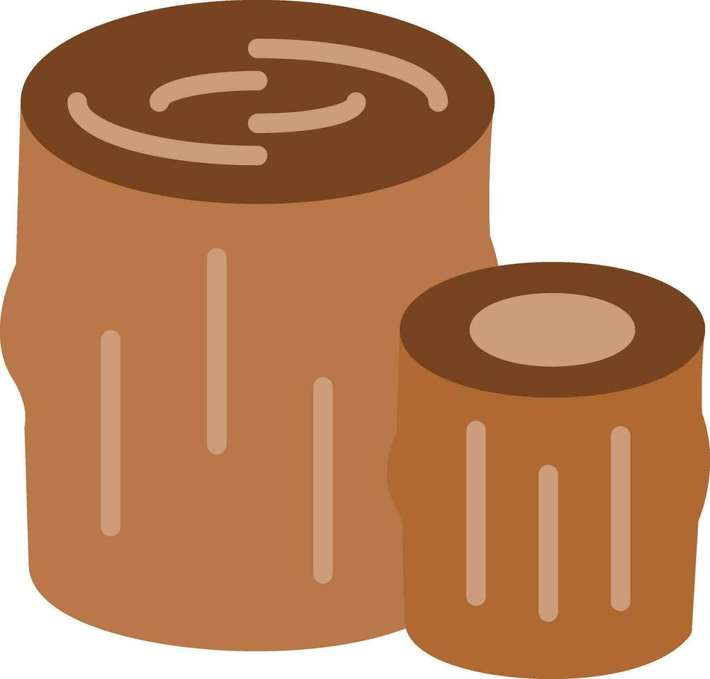 Log Vector Icon Design