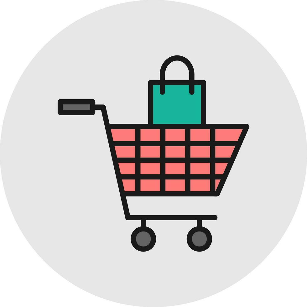 diseño de icono de vector de carrito de compras