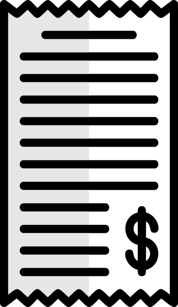 Shopping Receipt Vector Icon Design
