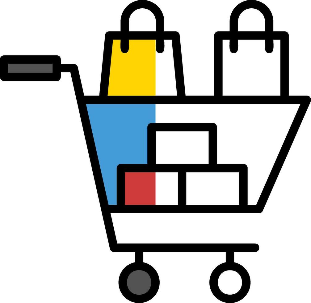 Shopping Frenzy Vector Icon Design