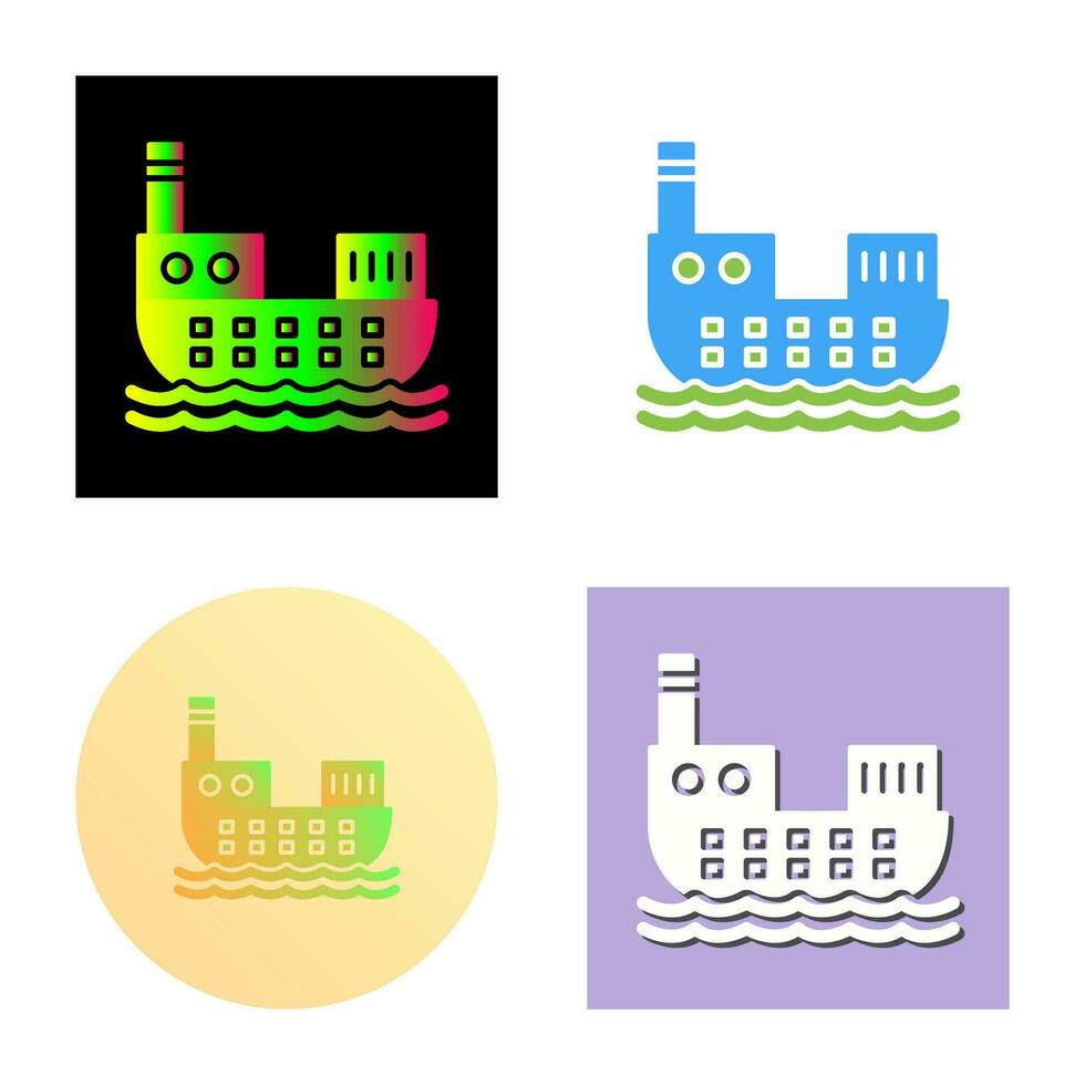 Cargo Ship Vector Icon