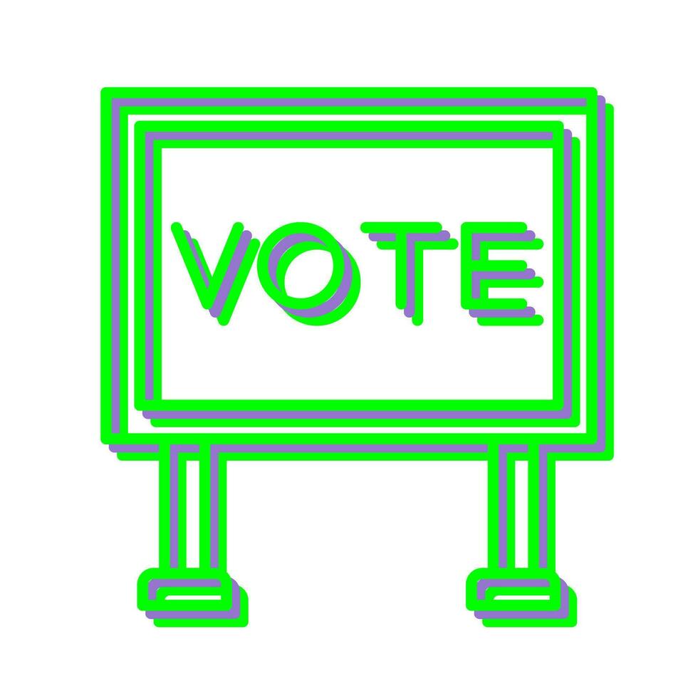 Billboard Vector Icon