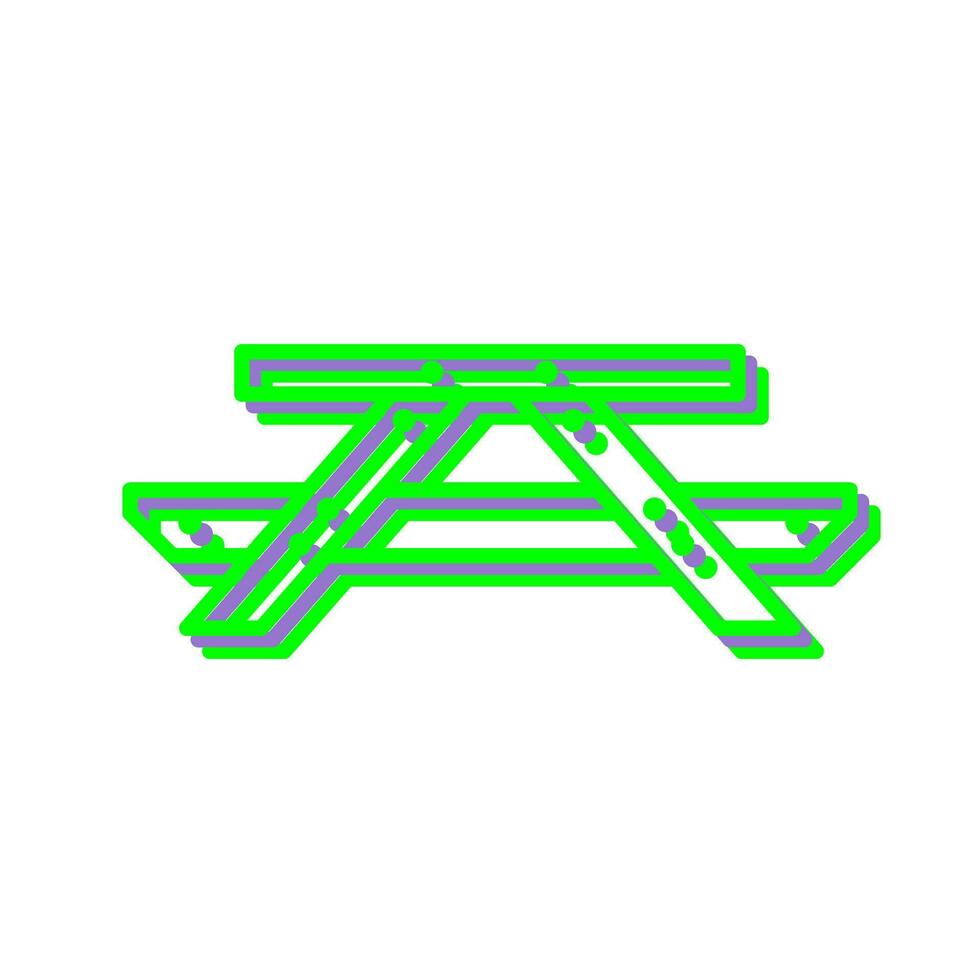 Picnic of Table Vector Icon