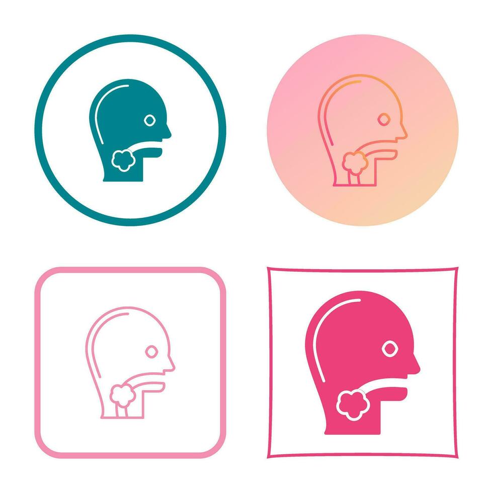 Throat Cancer Vector Icon
